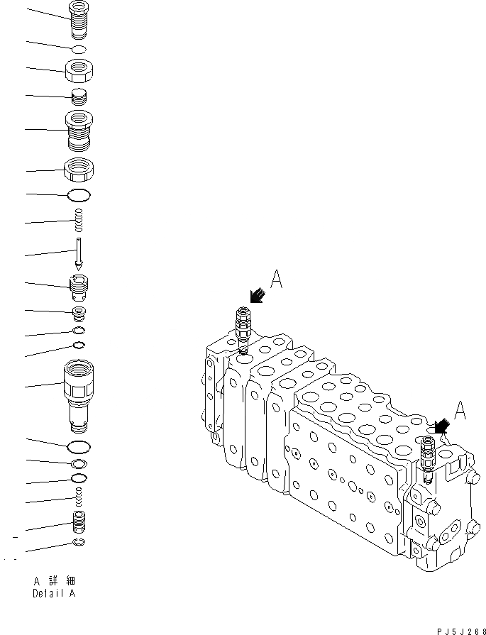 Схема запчастей Komatsu PC220-6 - ОСНОВН. КЛАПАН (-АКТУАТОР) (7/)(№-7) ОСНОВН. КОМПОНЕНТЫ И РЕМКОМПЛЕКТЫ