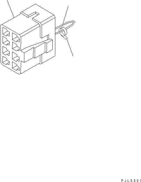 Схема запчастей Komatsu PC220-6 - ПЕРЕКЛЮЧАТЕЛЬ (КОННЕКТОР ВЫБОРА МОДЕЛИ) КАБИНА ОПЕРАТОРА И СИСТЕМА УПРАВЛЕНИЯ