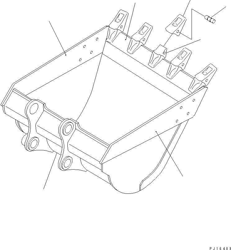 Схема запчастей Komatsu PC220-7 - КОВШ¤ .M (CECE .M)¤ MM (ГОРИЗОНТАЛЬН. ПАЛЕЦ) (СИСТЕМА СМАЗКИ 100 ЧАС.) РАБОЧЕЕ ОБОРУДОВАНИЕ