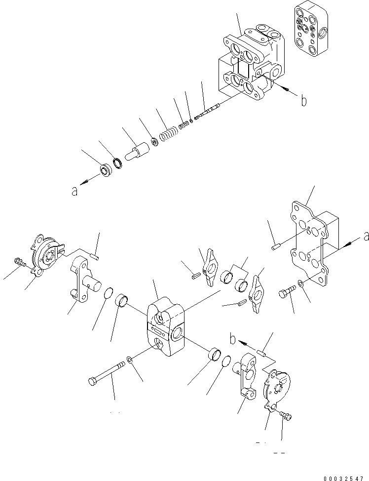 Схема запчастей Komatsu PC220-7 - КЛАПАН PPC(ДЛЯ ХОДА) (/)(№7-) ОСНОВН. КОМПОНЕНТЫ И РЕМКОМПЛЕКТЫ