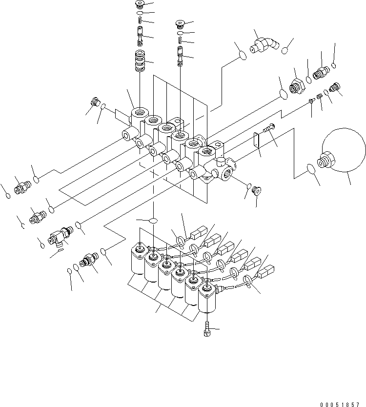 Схема запчастей Komatsu PC220-8 - СОЛЕНОИДНЫЙ КЛАПАН КОНТУР (СОЛЕНОИДНЫЙ КЛАПАН) (ДЛЯ -АКТУАТОР)(№7-77) ГИДРАВЛИКА