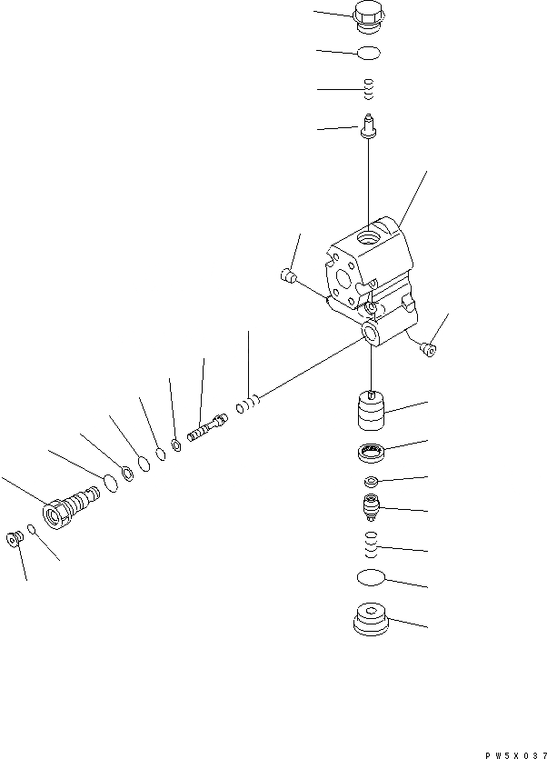 Схема запчастей Komatsu PC220-8 - ГИДРАВЛ DRIFT PREВЕНТИЛЯТОРION КЛАПАН ОСНОВН. КОМПОНЕНТЫ И РЕМКОМПЛЕКТЫ