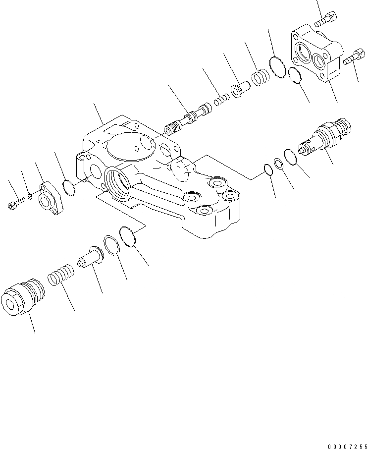 Схема запчастей Komatsu PC220-8 - ANTI-DROP КЛАПАН (ДЛЯ ЦИЛИНДРА СТРЕЛЫ) (ДЛЯ ПОДЪЕМА РУКОЯТИ) ОСНОВН. КОМПОНЕНТЫ И РЕМКОМПЛЕКТЫ