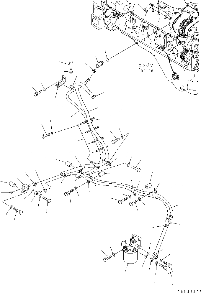 Схема запчастей Komatsu PC220-8 - АНТИКОРРОЗ. ЭЛЕМЕНТ КОМПОНЕНТЫ ДВИГАТЕЛЯ
