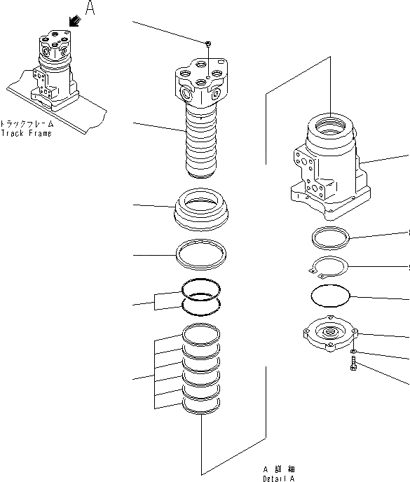 Схема запчастей Komatsu PC220-8 - ПОВОРОТНОЕ СОЕДИНЕНИЕ(№8-) ОСНОВН. КОМПОНЕНТЫ И РЕМКОМПЛЕКТЫ