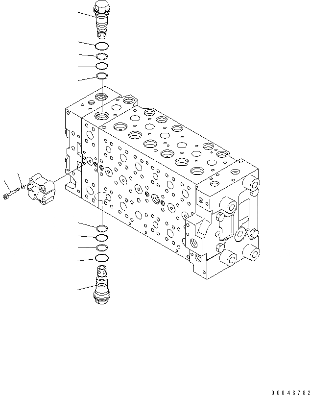Схема запчастей Komatsu PC220-8 - ОСНОВН. КЛАПАН (-АКТУАТОР) (9/) ОСНОВН. КОМПОНЕНТЫ И РЕМКОМПЛЕКТЫ