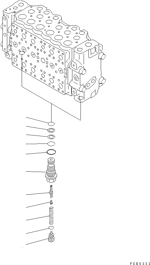 Схема запчастей Komatsu PC220LC-6 - ОСНОВН. КЛАПАН (/)(№7-) ОСНОВН. КОМПОНЕНТЫ И РЕМКОМПЛЕКТЫ