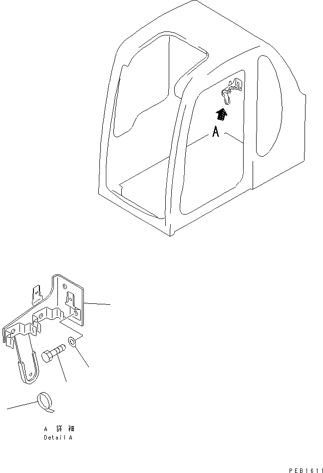 Схема запчастей Komatsu PC220LC-6 - КАБИНА (TERMINAL BRACKET)(№-) КАБИНА ОПЕРАТОРА И СИСТЕМА УПРАВЛЕНИЯ