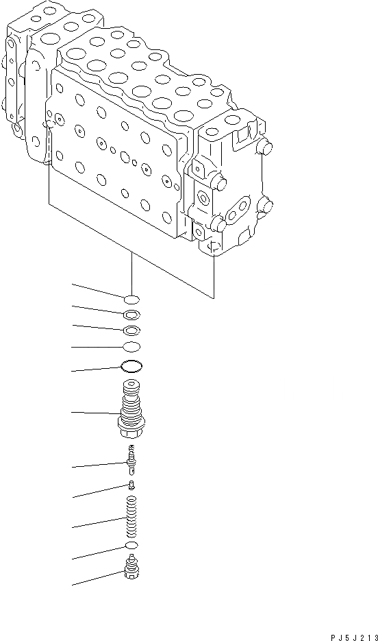 Схема запчастей Komatsu PC220LC-6 - ОСНОВН. КЛАПАН (-АКТУАТОР) (/)(№7-7) ОСНОВН. КОМПОНЕНТЫ И РЕМКОМПЛЕКТЫ