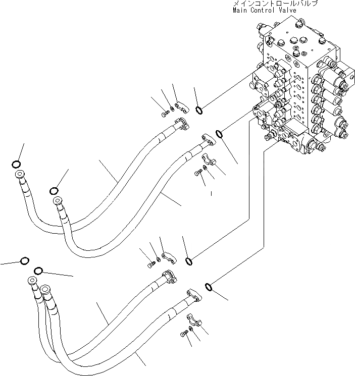Схема запчастей Komatsu PC220LC-8 - РУКОЯТЬ И ЛИНИЯ КОВША ГИДРАВЛИКА