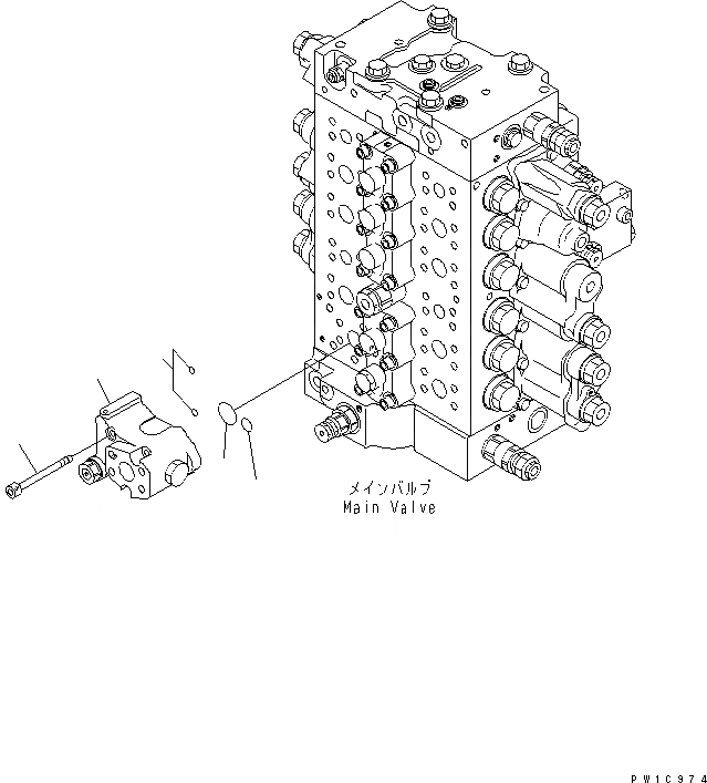 Схема запчастей Komatsu PC220LC-8 - РУКОЯТЬ ПРЕДОТВРАЩЕНИЕ СМЕЩЕНИЮ ГИДРАВЛИКА