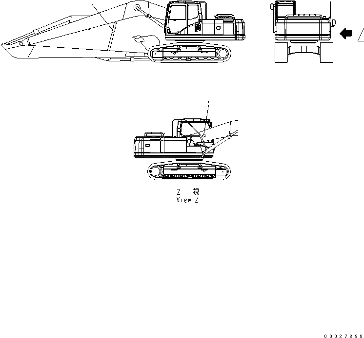 Схема запчастей Komatsu PC220LC-7 - ПЛАСТИНА (SUPER УДЛИНН. РУКОЯТЬ И СТРЕЛА) (M)(№9-) МАРКИРОВКА