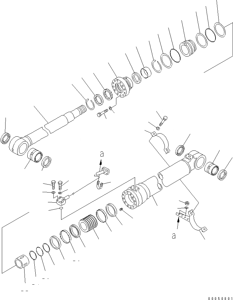 Схема запчастей Komatsu PC220LC-8 - ЦИЛИНДР СТРЕЛЫ(СИСТЕМА СМАЗКИ 100 ЧАС.) (КЛАПАН ПЕРЕГРУЗКИ) ОСНОВН. КОМПОНЕНТЫ И РЕМКОМПЛЕКТЫ