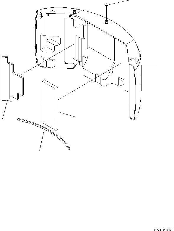 Схема запчастей Komatsu PC228USLC-2 - ПРОТИВОВЕС (7KG) ЧАСТИ КОРПУСА