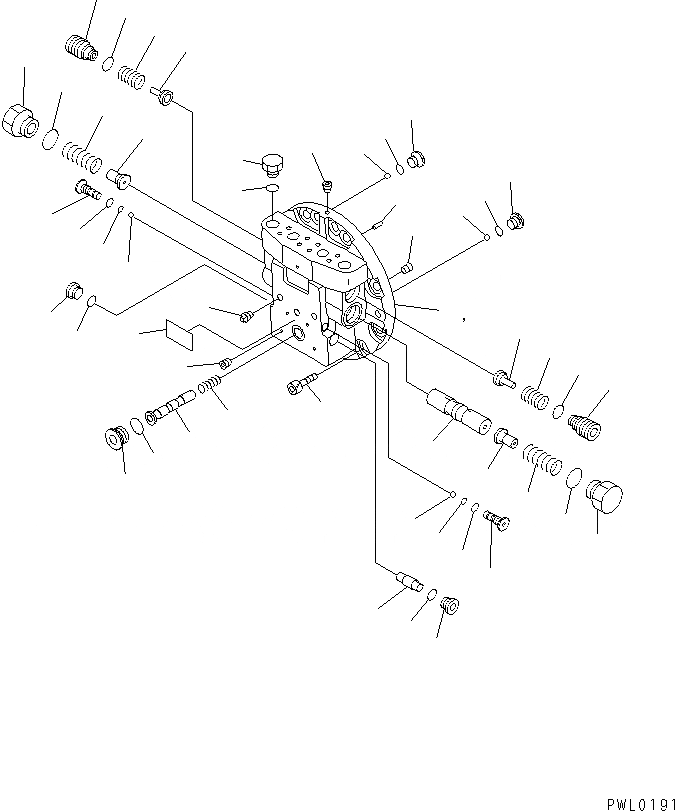 Схема запчастей Komatsu PC228USLC-2 - TRAVAL МОТОР (МОТОР В СБОРЕ) (GM8VL ТИП) ОСНОВН. КОМПОНЕНТЫ И РЕМКОМПЛЕКТЫ