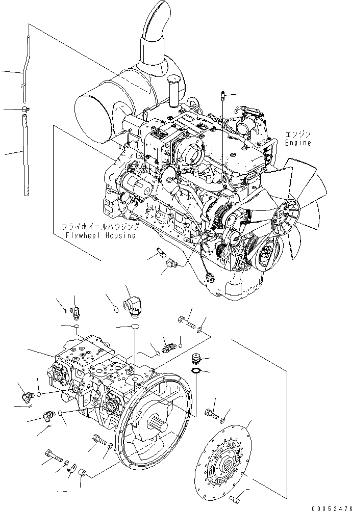 Схема запчастей Komatsu PC228USLC-3E0 - ПЕРЕДН. КРЫШКА(COVER) (/) ЧАСТИ КОРПУСА