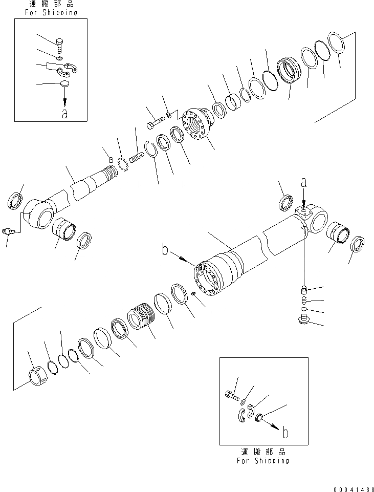 Схема запчастей Komatsu PC228USLC-3E0 - ЦИЛИНДР РУКОЯТИ(ДЛЯ КЛАПАНА ПЕРЕГРУЗКИ) ОСНОВН. КОМПОНЕНТЫ И РЕМКОМПЛЕКТЫ