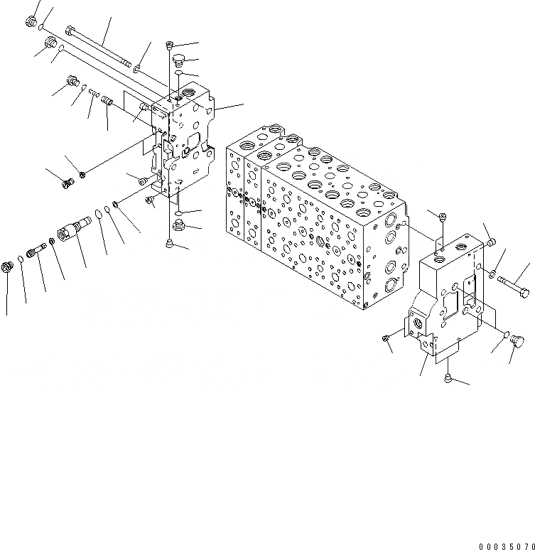 Схема запчастей Komatsu PC228USLC-3E0 - ОСНОВН. КЛАПАН (8-СЕКЦИОНН.) (7/) (СПЕЦИФ-Я С ОТВАЛОМ) ОСНОВН. КОМПОНЕНТЫ И РЕМКОМПЛЕКТЫ