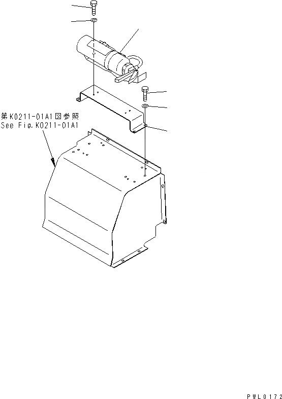 Схема запчастей Komatsu PC228US-1 - ОГНЕТУШИТЕЛЬ (ЯПОН.) КАБИНА ОПЕРАТОРА И СИСТЕМА УПРАВЛЕНИЯ