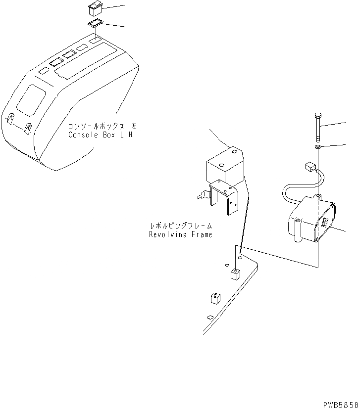 Схема запчастей Komatsu PC228UU-1-TN - СИГНАЛ ХОДА (С ПЕРЕКЛЮЧАТЕЛЕМ)(№-) ЭЛЕКТРИКА