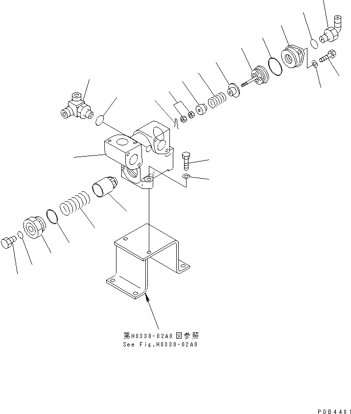 Схема запчастей Komatsu PC228UU-1-TN - ВОЗВРАТНАЯ ЛИНИЯ(БЛОК) ( АКТУАТОР)(№-) ГИДРАВЛИКА