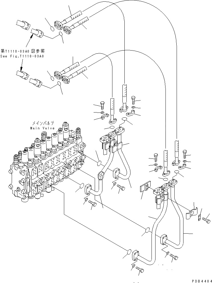 Схема запчастей Komatsu PC228UU-1-TN - РУКОЯТЬ И ЛИНИЯ КОВША(№-) ГИДРАВЛИКА