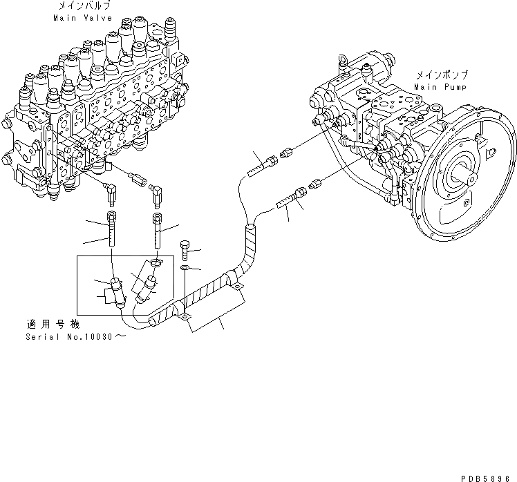 Схема запчастей Komatsu PC228UU-1-TN - ЛИНИЯ LS( АКТУАТОР)(№-) ГИДРАВЛИКА