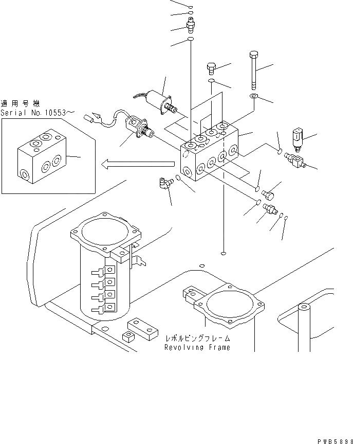 Схема запчастей Komatsu PC228UU-1-TN - СОЛЕНОИДНЫЙ КЛАПАН (КЛАПАН) (СТРЕЛА И КОВШ)(№-7) ГИДРАВЛИКА