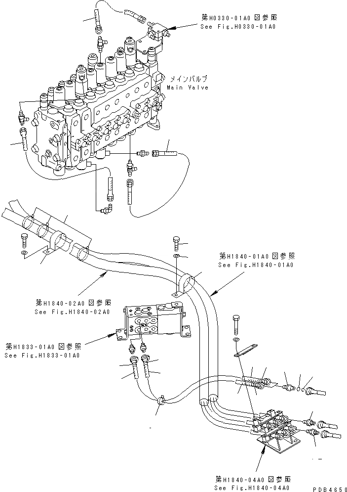 Схема запчастей Komatsu PC228UU-1-TN - ОСНОВН. ЛИНИЯ PPC (ШЛАНГИ) ( АКТУАТОР) (ТУННЕЛЬН. СПЕЦ-Я.)(№-) ГИДРАВЛИКА