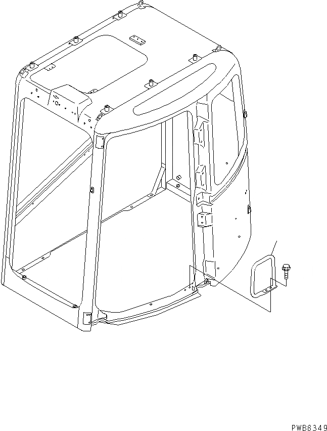 Схема запчастей Komatsu PC228UU-1-TN - ОСНОВН. КОНСТРУКЦИЯ (РУЧКА) (ТУННЕЛЬН. СПЕЦ-Я.) (С КАБИНОЙ)(№-7) КАБИНА ОПЕРАТОРА И СИСТЕМА УПРАВЛЕНИЯ