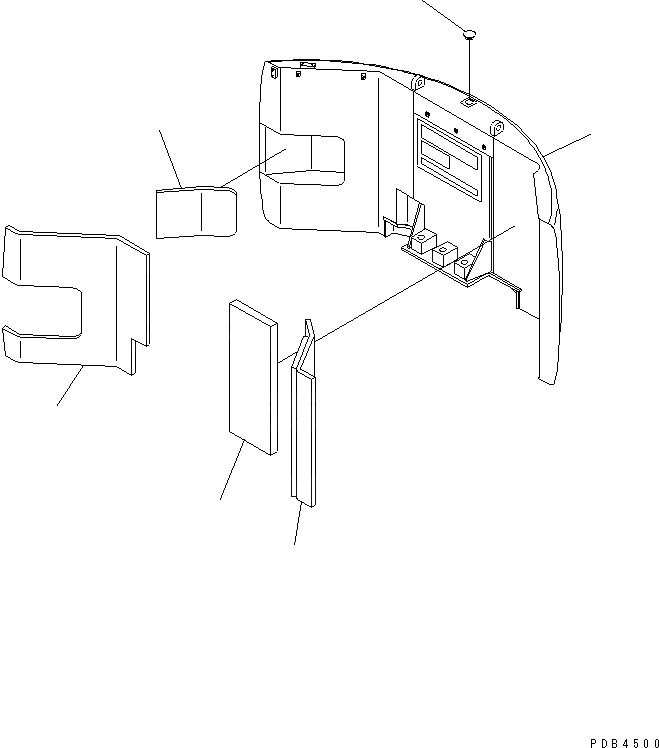 Схема запчастей Komatsu PC228UU-1-TN - ПРОТИВОВЕС (ПЕТЛЯ) (ТУННЕЛЬН. СПЕЦ-Я.)(№-) ЧАСТИ КОРПУСА