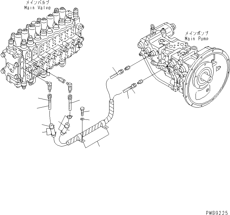 Схема запчастей Komatsu PC228US-1T - ЛИНИЯ LS( АКТУАТОР) ГИДРАВЛИКА