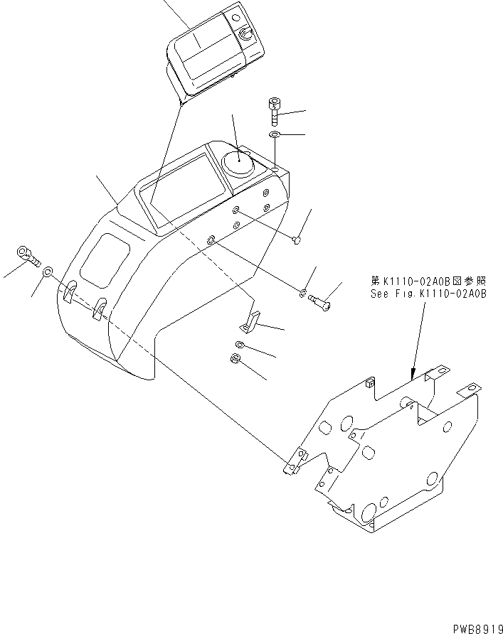 Схема запчастей Komatsu PC228US-1T - ОСНОВН. КОНСТРУКЦИЯ (ПАНЕЛЬ) (ТУННЕЛЬН. СПЕЦ-Я.) КАБИНА ОПЕРАТОРА И СИСТЕМА УПРАВЛЕНИЯ