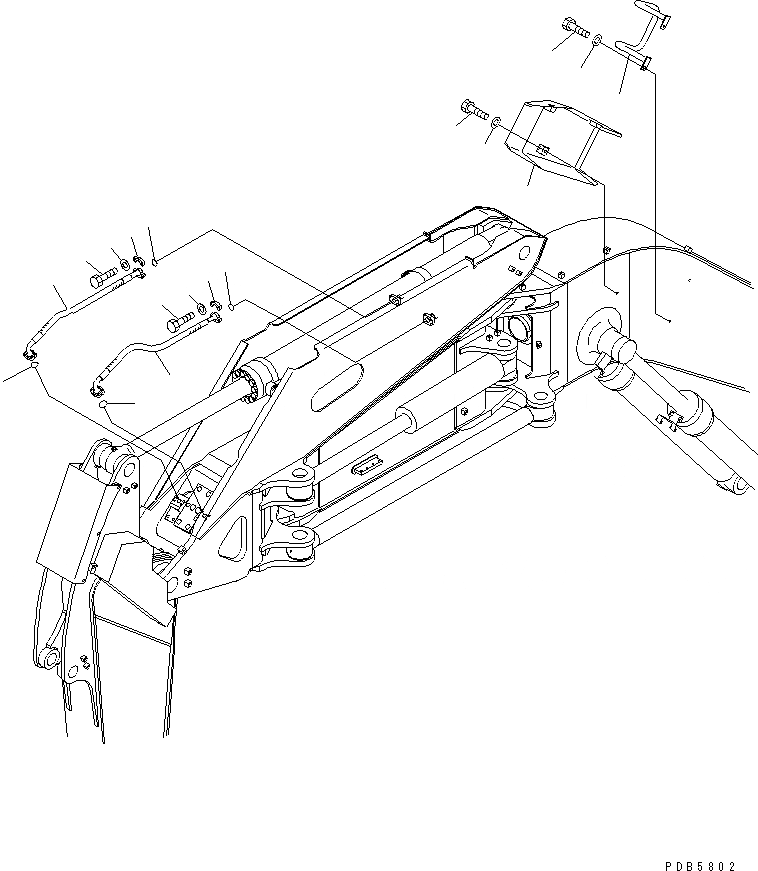 Схема запчастей Komatsu PC228UU-1 - OFFSET СТРЕЛА (ЦИЛИНДР РУКОЯТИ) (/)(№-) РАБОЧЕЕ ОБОРУДОВАНИЕ