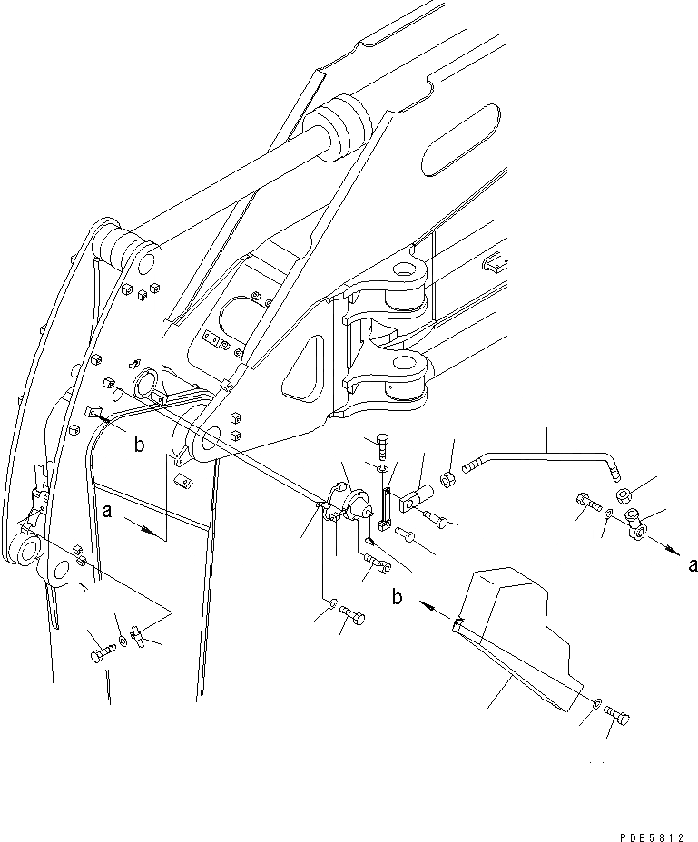 Схема запчастей Komatsu PC228UU-1 - OFFSET РУКОЯТЬ (БЕЗОПАСН. ОБОРУД-Е)(№-) РАБОЧЕЕ ОБОРУДОВАНИЕ