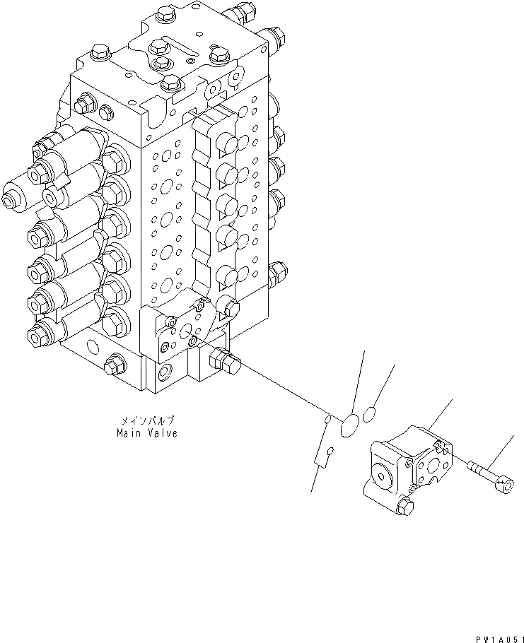 Схема запчастей Komatsu PC228US-3U - РУКОЯТЬ ПРЕДОТВРАЩ. СМЕЩЕНИЯ(№-) ГИДРАВЛИКА