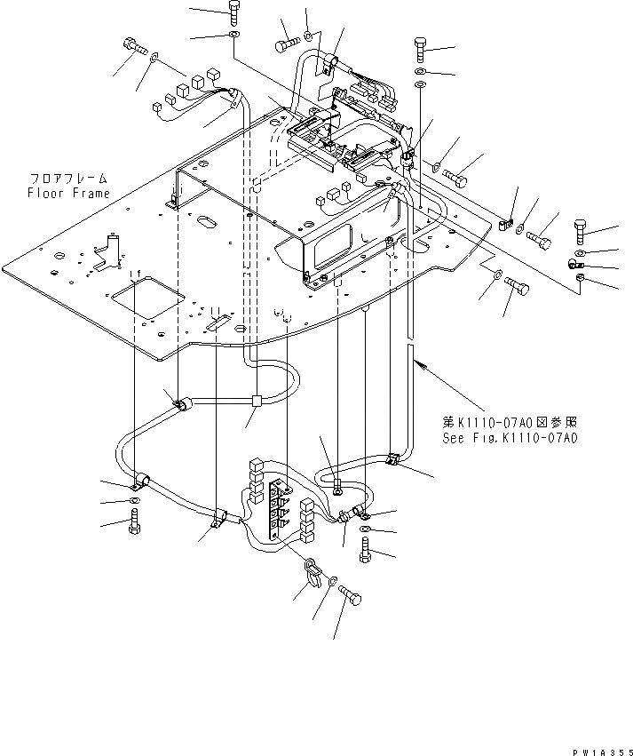 Схема запчастей Komatsu PC228US-3U - ОСНОВН. КОНСТРУКЦИЯ (Э/ПРОВОДКА КРЕПЛЕНИЕ)(№-) КАБИНА ОПЕРАТОРА И СИСТЕМА УПРАВЛЕНИЯ