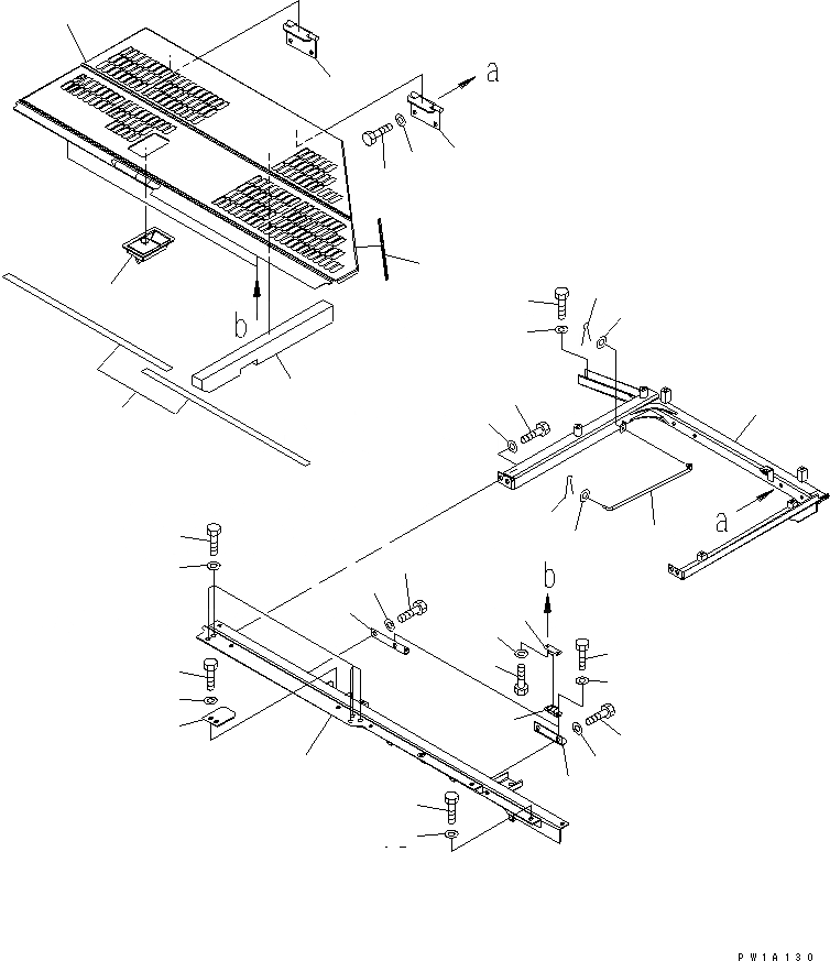 Схема запчастей Komatsu PC228US-3U - КАПОТ (YELНИЗ.) (АНТИКОРРОЗ. ЭЛЕМЕНТ)(№-) ЧАСТИ КОРПУСА