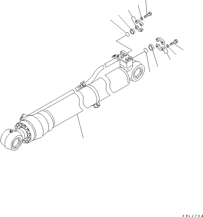 Схема запчастей Komatsu PC228US-3U - РУКОЯТЬ CYLINDER (ЭЛЕМЕНТЫ)(YELНИЗ.)(№-) РАБОЧЕЕ ОБОРУДОВАНИЕ