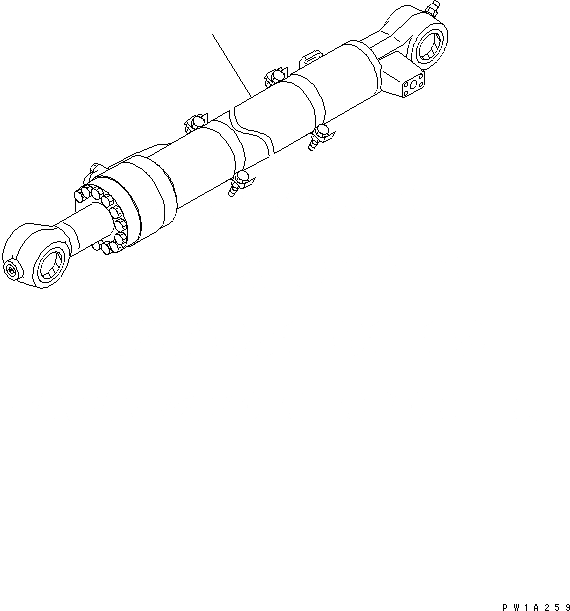 Схема запчастей Komatsu PC228US-3U - РУКОЯТЬ (.9M/.M) (ЦИЛИНДР КОВША) (YELНИЗ.)(№-) РАБОЧЕЕ ОБОРУДОВАНИЕ