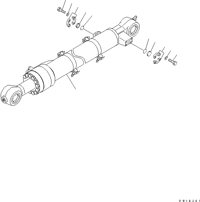 Схема запчастей Komatsu PC228US-3U - РУКОЯТЬ (.9M/.M) (ЦИЛИНДР КОВША) (БЕЗ СТРЕЛЫ) (YELНИЗ.)(№-) РАБОЧЕЕ ОБОРУДОВАНИЕ