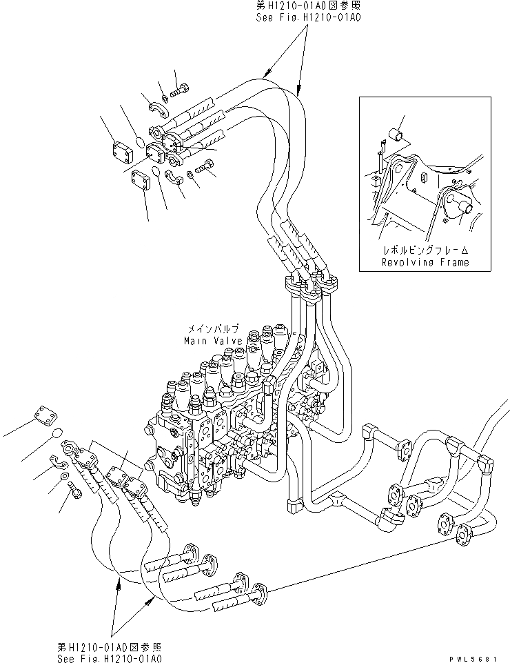 Схема запчастей Komatsu PC228US-3U - РАБОЧЕЕ ОБОРУДОВАНИЕ LESS(№-) РАЗНОЕ