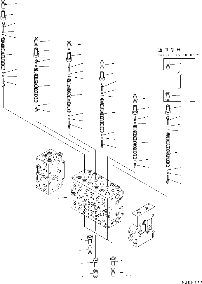 Схема запчастей Komatsu PC228US-3U - ОСНОВН. КЛАПАН (-АКТУАТОР) (/9) (РУКОЯТЬ CRANE¤ СПЕЦ-Я ДЛЯ РАЗРУШ. ЗДАНИЙ¤ 2-СЕКЦИОНН. СТРЕЛА¤ SLIDE РУКОЯТЬ)(№-) ОСНОВН. КОМПОНЕНТЫ И РЕМКОМПЛЕКТЫ