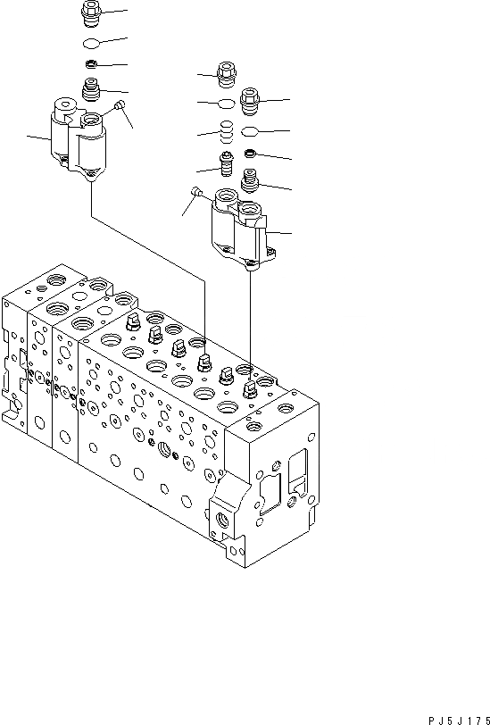 Схема запчастей Komatsu PC228US-3U - ОСНОВН. КЛАПАН (-АКТУАТОР) (/) (СПЕЦ-Я ДЛЯ РАЗРУШ. ЗДАНИЙ¤ ЕС. СПЕЦ-Я.)(№-) ОСНОВН. КОМПОНЕНТЫ И РЕМКОМПЛЕКТЫ