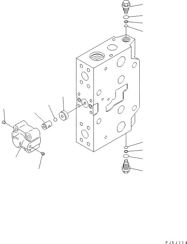 Схема запчастей Komatsu PC228US-3U - СЕРВИСНЫЙ КЛАПАН (/) (-АКТУАТОР) (КОМПЛЕКТ)(№-) ОСНОВН. КОМПОНЕНТЫ И РЕМКОМПЛЕКТЫ