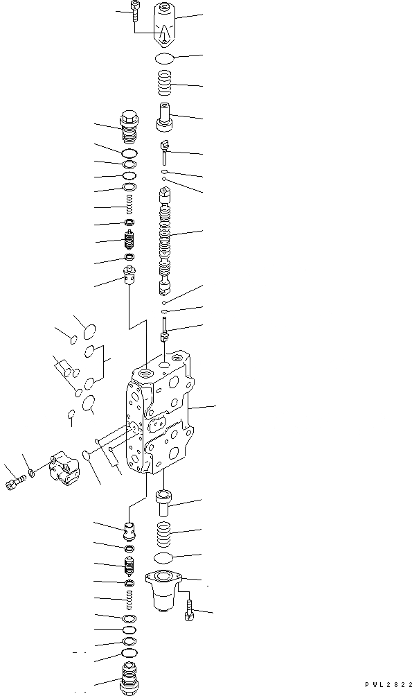 Схема запчастей Komatsu PC228USLC-2 - СЕРВИСНЫЙ КЛАПАН (/) ОСНОВН. КОМПОНЕНТЫ И РЕМКОМПЛЕКТЫ