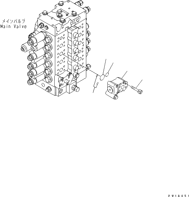 Схема запчастей Komatsu PC228US-3-AA - РУКОЯТЬ ПРЕДОТВРАЩ. СМЕЩЕНИЯ(№-) ГИДРАВЛИКА