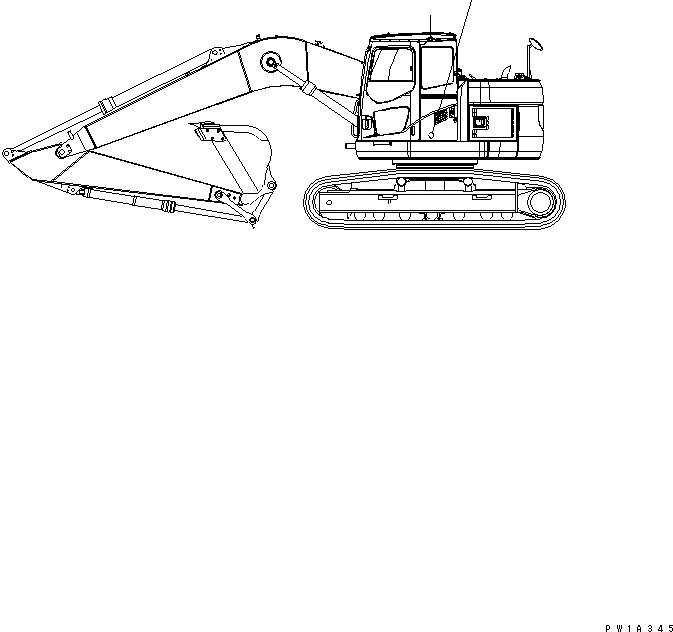 Схема запчастей Komatsu PC228US-3-AA - ПЛАСТИНА (КАРЬЕРН MARK)(№-) МАРКИРОВКА