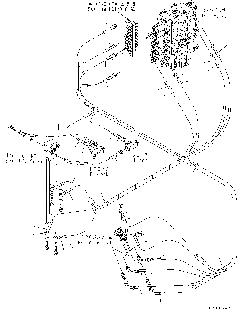 Схема запчастей Komatsu PC228US-3-AB - ОСНОВН. КОНСТРУКЦИЯ (PPC) (/)(№-) КАБИНА ОПЕРАТОРА И СИСТЕМА УПРАВЛЕНИЯ