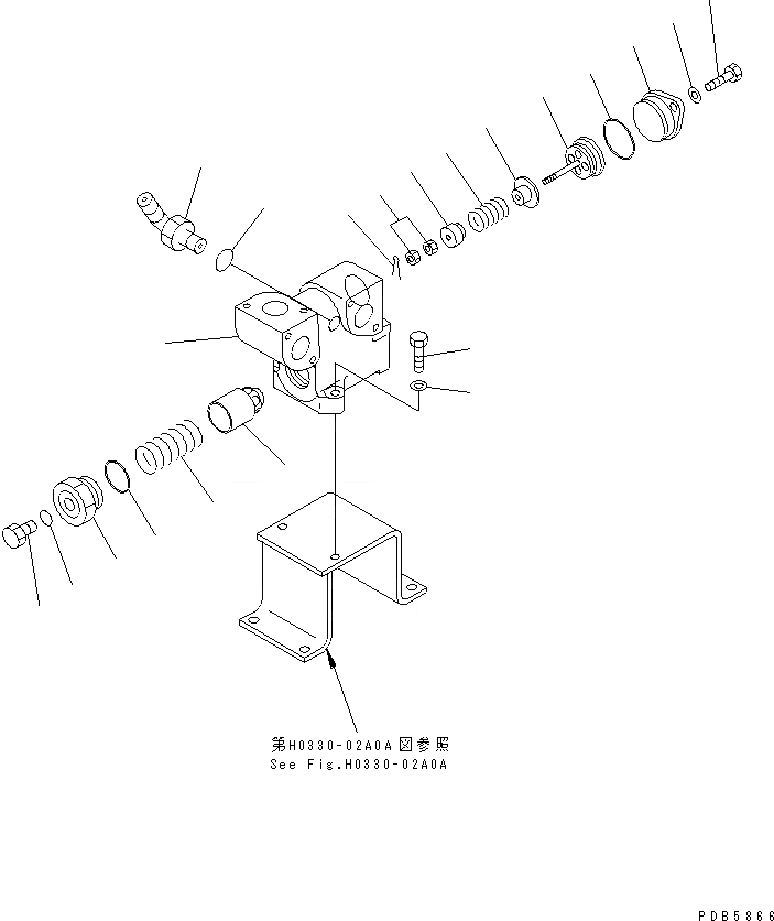 Схема запчастей Komatsu PC228USLC-1 - ВОЗВРАТНАЯ ЛИНИЯ(БЛОК) ГИДРАВЛИКА